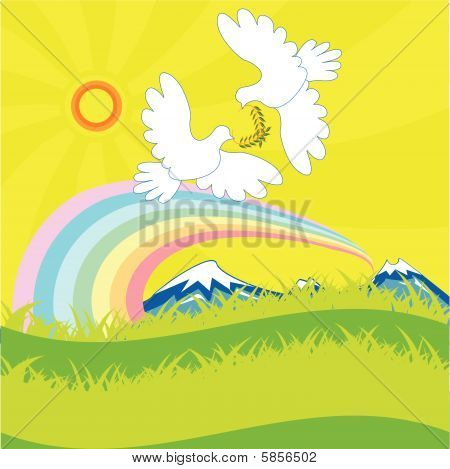 Dove a Rainbow