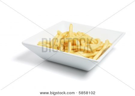 Teller mit Pommes frites