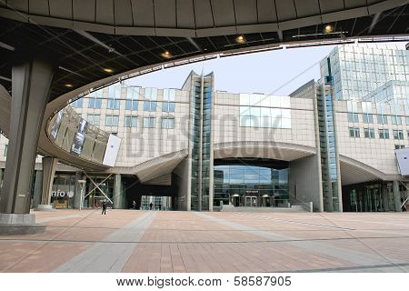 Building Of The European Parliament In Brussels