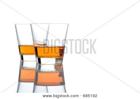 Dvě sklenice Whiskey