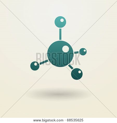 Simple molecule icon