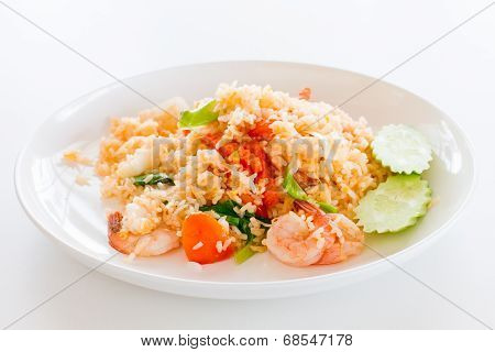 fried rice with seafood