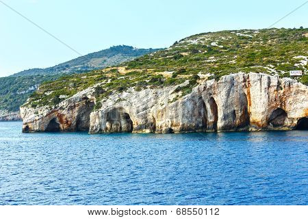 The Blue Caves In Zakynthos (greece)