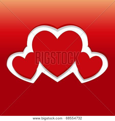 Valentines Day Card With Heart