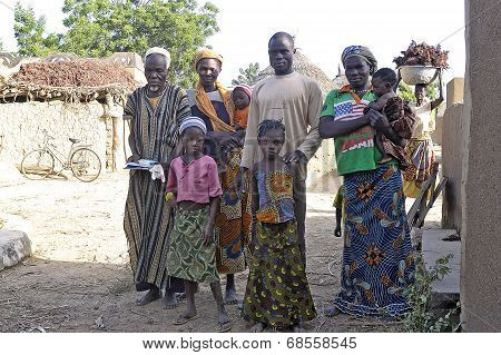 Portrait Of A Group Of Villagers