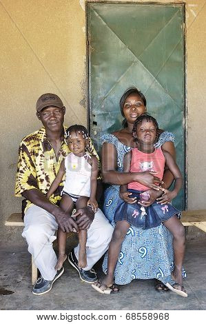 Portrait Of An African Family