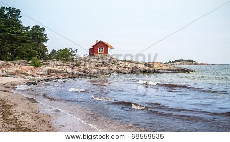 Albert Engstroms House At The Coastline