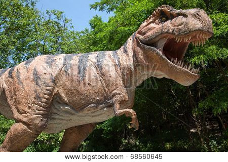 Realistic Model Of Dinosaur Tyrannosaurus Rex