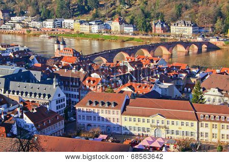 Aerial view of Heidelberg, Germany