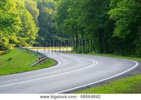 Asphalt road.