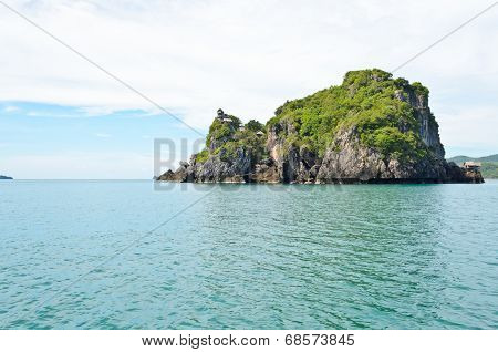Islands For Swallow Nest Harvesting In The Sea