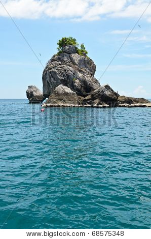 Small Island In The Sea For Diving