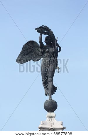 PARMA, ITALY - MAY 01,2014: Angel of Victory. Parma is famous for its ham, cheese and architecture. It is home to the University of Parma, one of the oldest universities in the world.