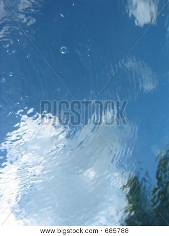Abstracte Cloud onderwater