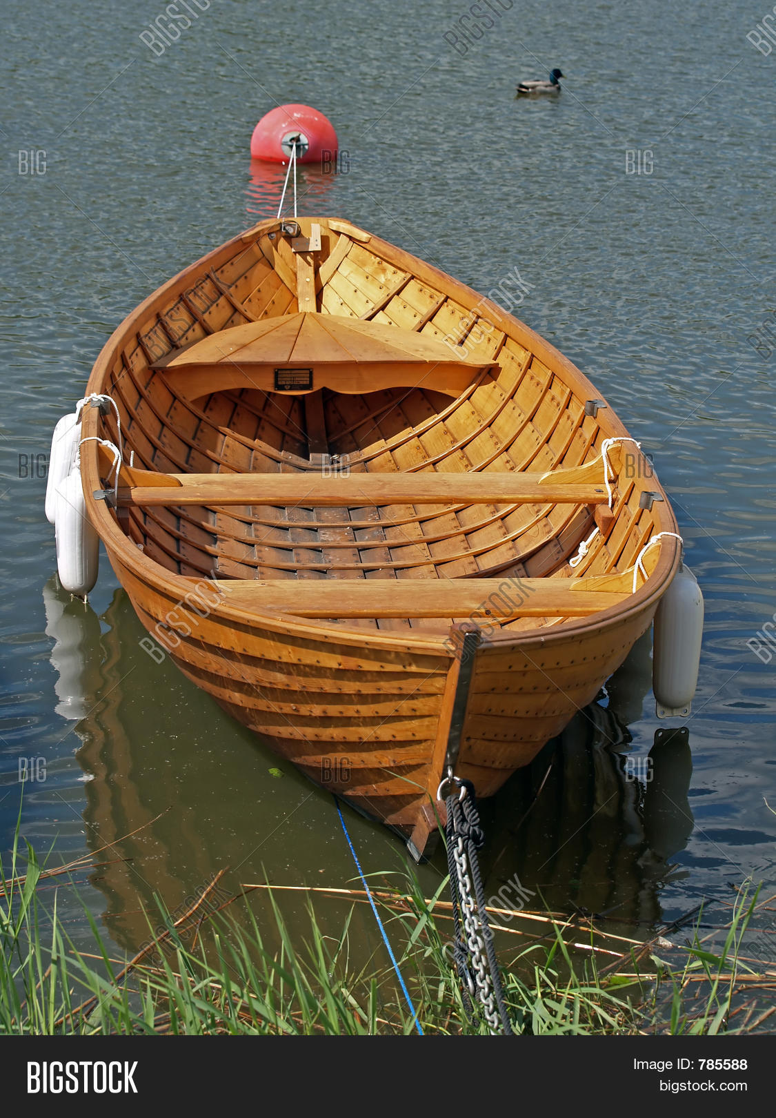 Wooden Rowing Boat Image & Photo (Free Trial) Bigstock