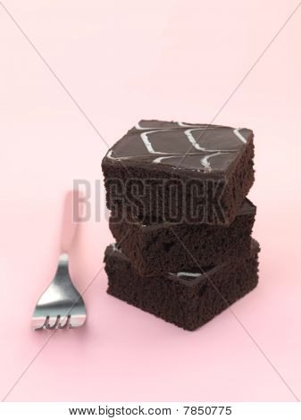 Chocolate Mud Cake výseče