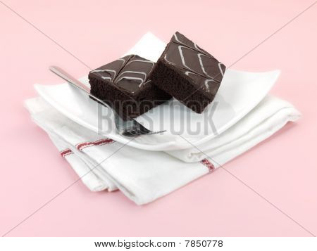 Chocolate Mud Cake výseče