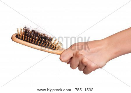 Dirty Hairbrush