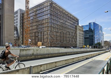 The Europa Building Final Step Of The Construction