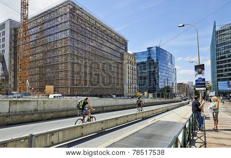 The Europa Building Final Step Of The Construction