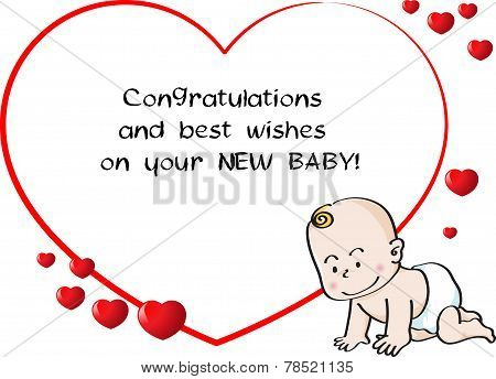 greeting card for new born baby