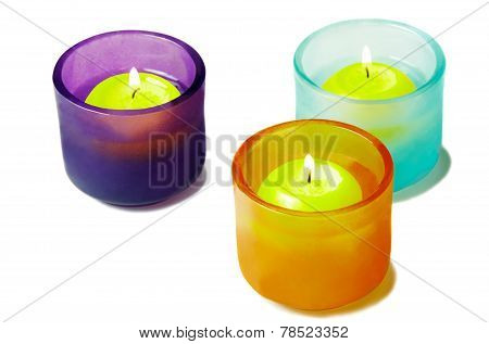 Glass Candlesticks
