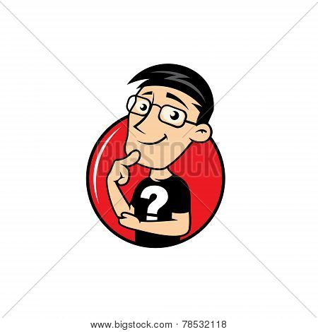 Man Puzzle Vector Sign