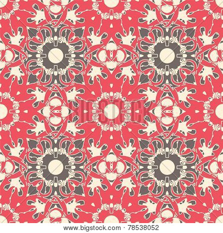 Abstract Lattice On A White Background