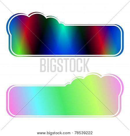 Coloured Cloud Banners.