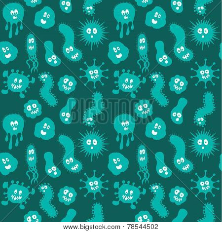Bacteria / Germs repeat pattern