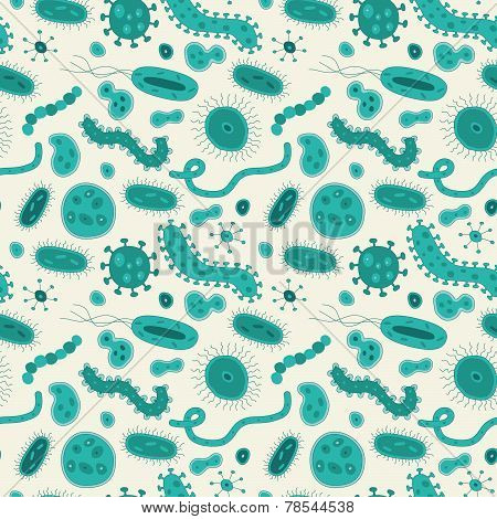 Bacteria / Germs repeat pattern