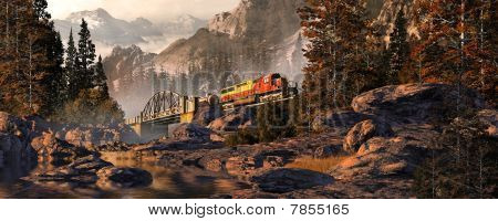 Locomotiva diesel su acciaio ad arco ponte