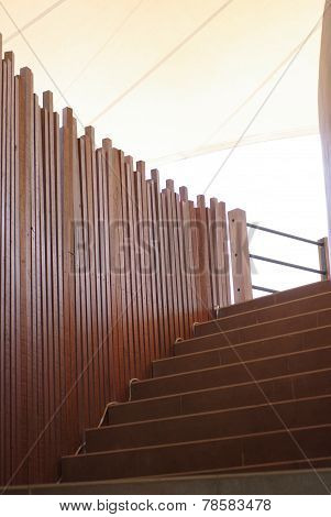 Wood Panel And Stair