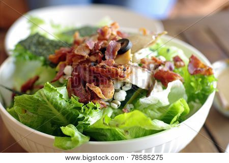 Salad With Bacon, Ceasar Salad