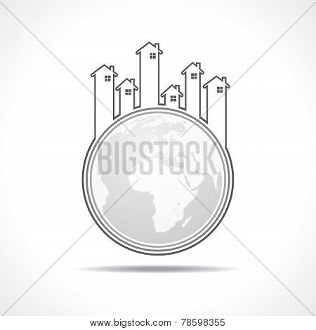Real Estate icon for sale property concept stock vector