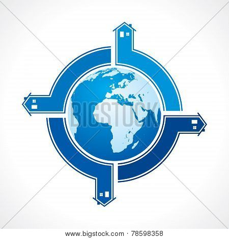 Real Estate icon for sale property concept stock vector
