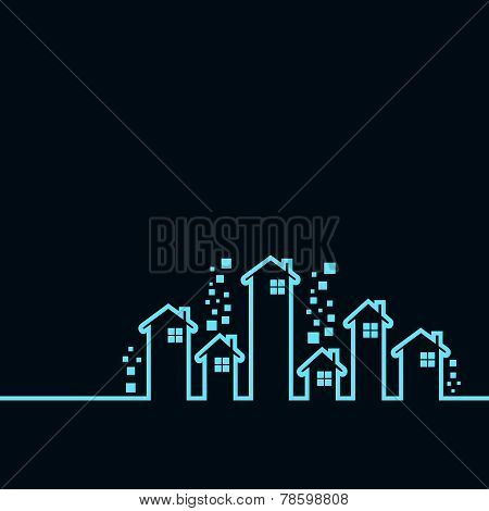 Real Estate background for sale property concept stock vector