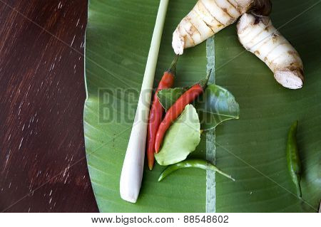 Chili And Tomyum Ingredients