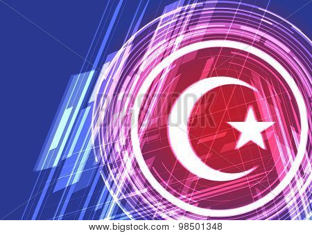 Vector Background Shining Symbol Islam