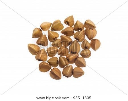 Buckwheat isolated on  white background