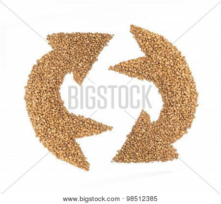 buckwheat groats macro