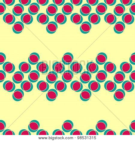 Retro colourful funky seamless vector pattern