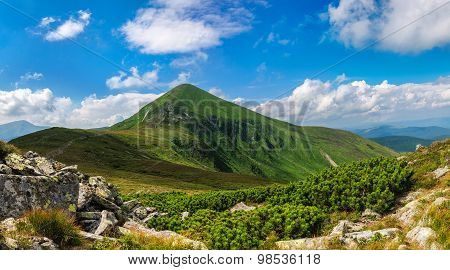 Goverla mountain in Carpathian mountains Ukraine
