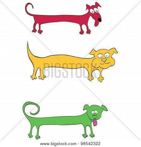 Long Dog For Inscriptions On The Body