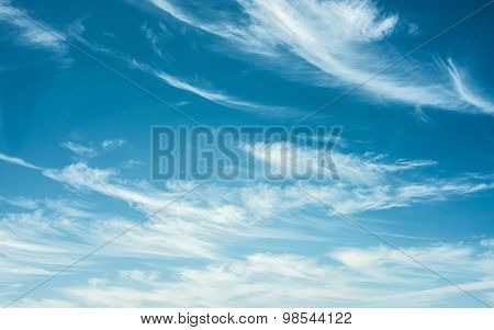 bridht blue sky with clouds