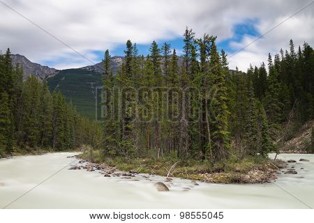 Cascades Of The Sunwapta River