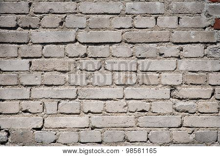 Old and dirty white wall