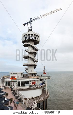 Bungy Tower In Scheveningen, Holland