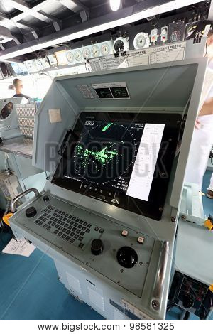 Japanese warship - radar screen