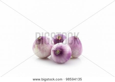 Group Of Red Onion.